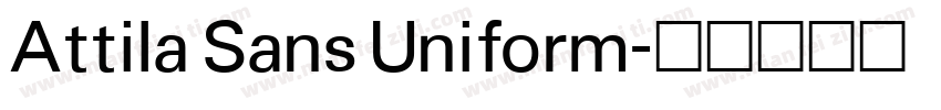 Attila Sans Uniform字体转换